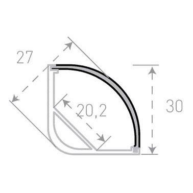 Профиль с рассеивателем SWG SF-3030 001138