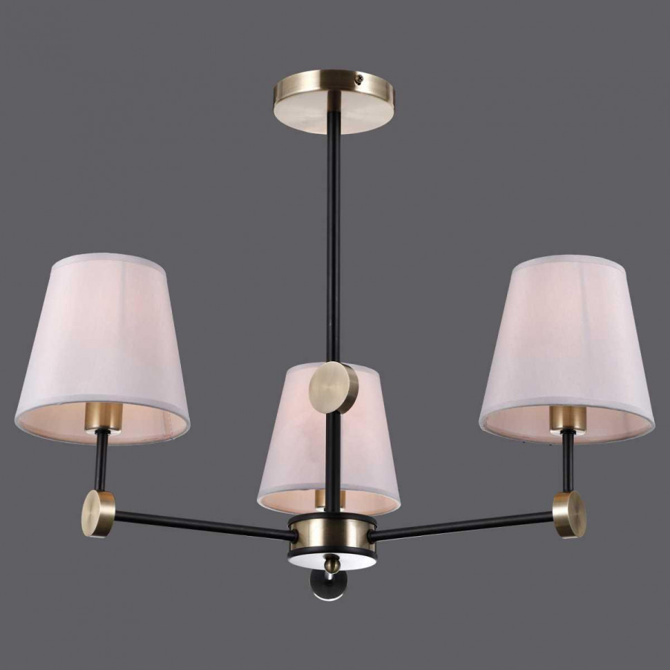Люстра на штанге Illumico IL0394-3CSQ-24 BK AB CASTOR