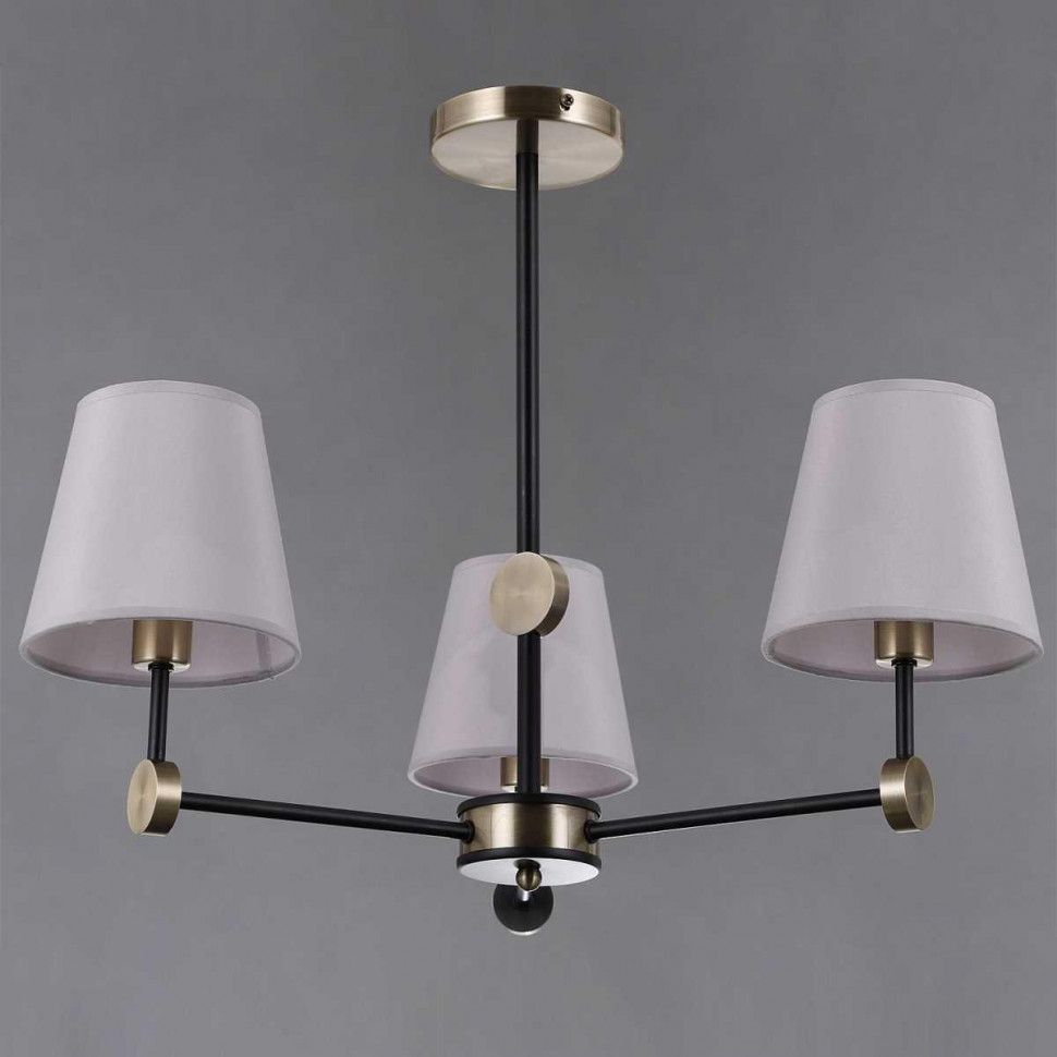 Люстра на штанге Illumico IL0394-3CSQ-24 BK AB CASTOR