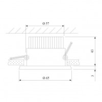 Встраиваемый светодиодный светильник Elektrostandard 25024/Led a056773