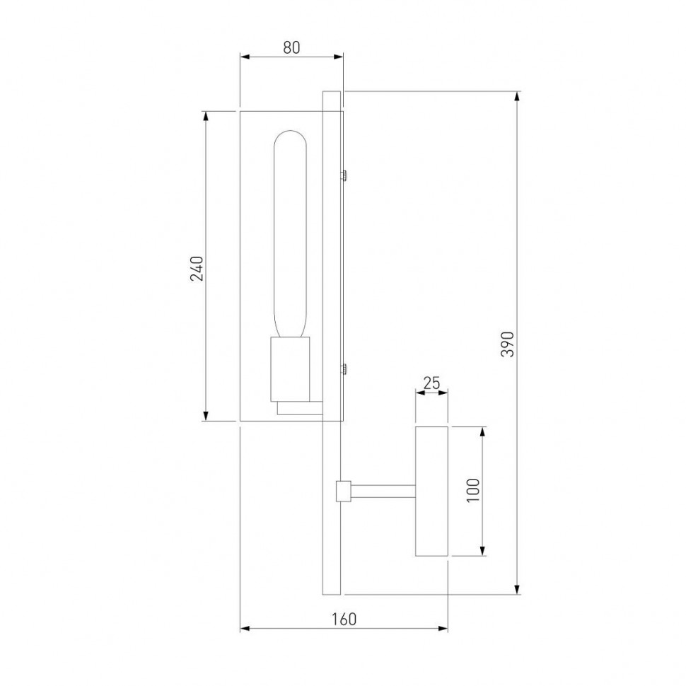 Бра Eurosvet Trompeta 70144/1 хром a060899