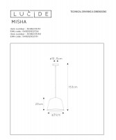 Подвесной светильник Lucide Misha 30482/31/33
