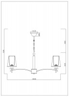 Подвесная люстра Arte Lamp Kensington A4098LM-8CC