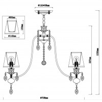Подвесная люстра Rivoli Duchessa 2015-207 Б0038416
