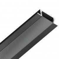 Алюминиевый встраиваемый профиль Ambrella Light Alum Profile GP1001BK/BK