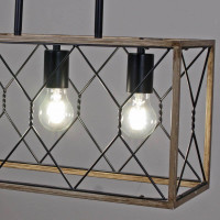 Подвесная люстра Illumico IL1008-3LL-05 BK WOOD