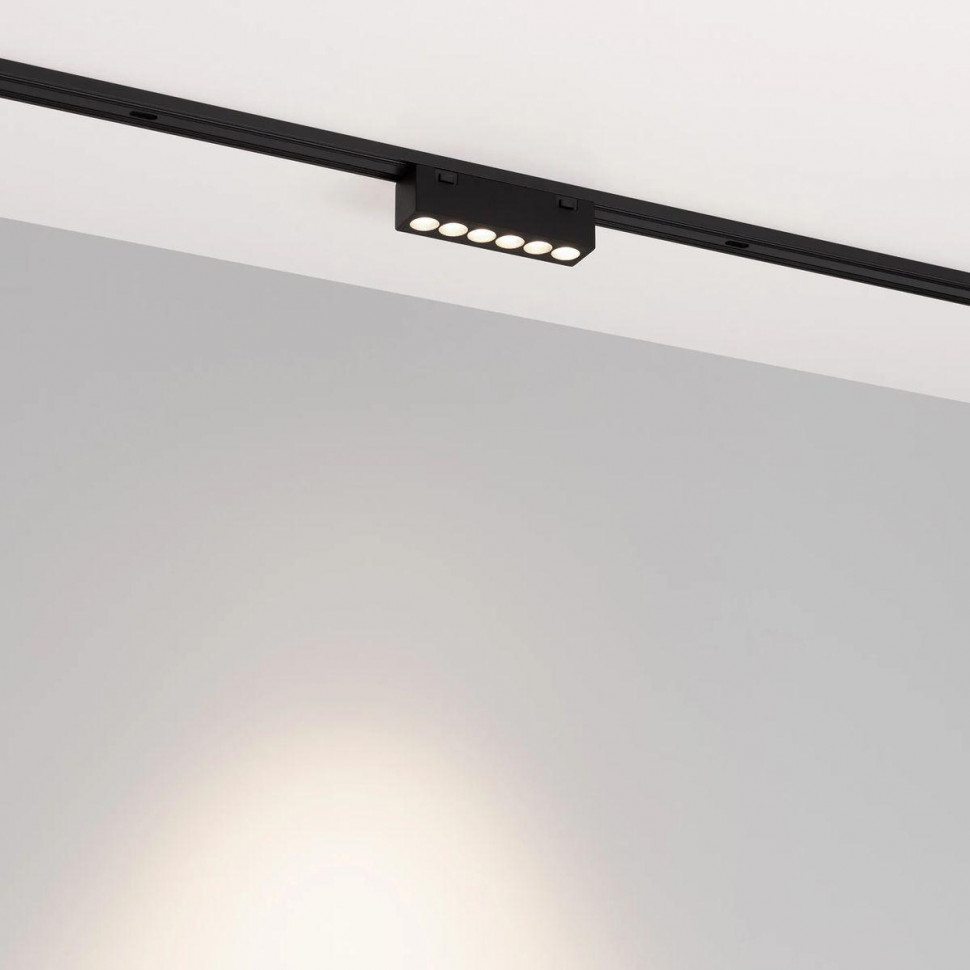 Трековый магнитный светильник Arlight MAG-VIBE-LASER-L101-6W Day4000-MIX (BK, 24 deg, 48V, TUYA Zigbee) 044188