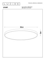 Потолочный светильник Lucide Unar 79185/80/30