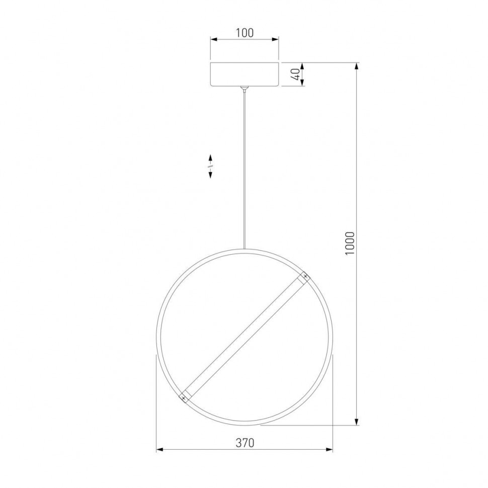 Подвесной светильник Eurosvet Element 90281/1 хром a061420