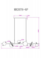 Подвесная люстра Myfar Francis MR2076-6P