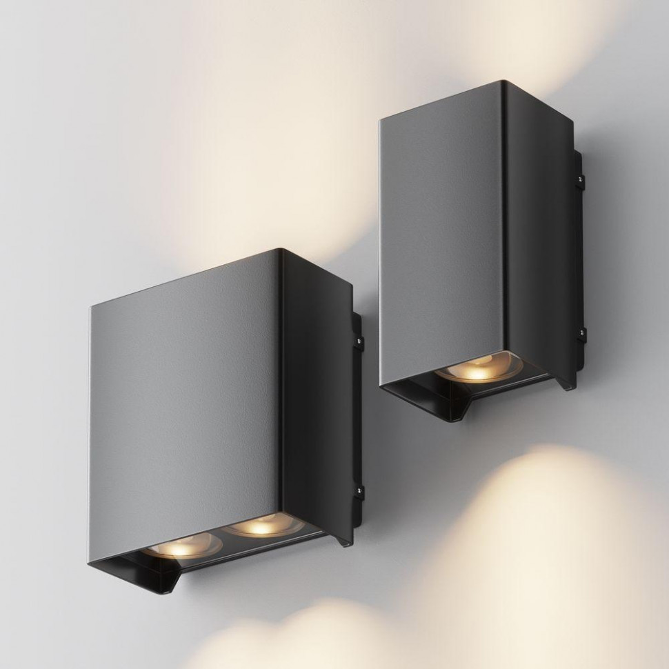 Уличный настенный светильник Maytoni Shell O570WL-L10B3K