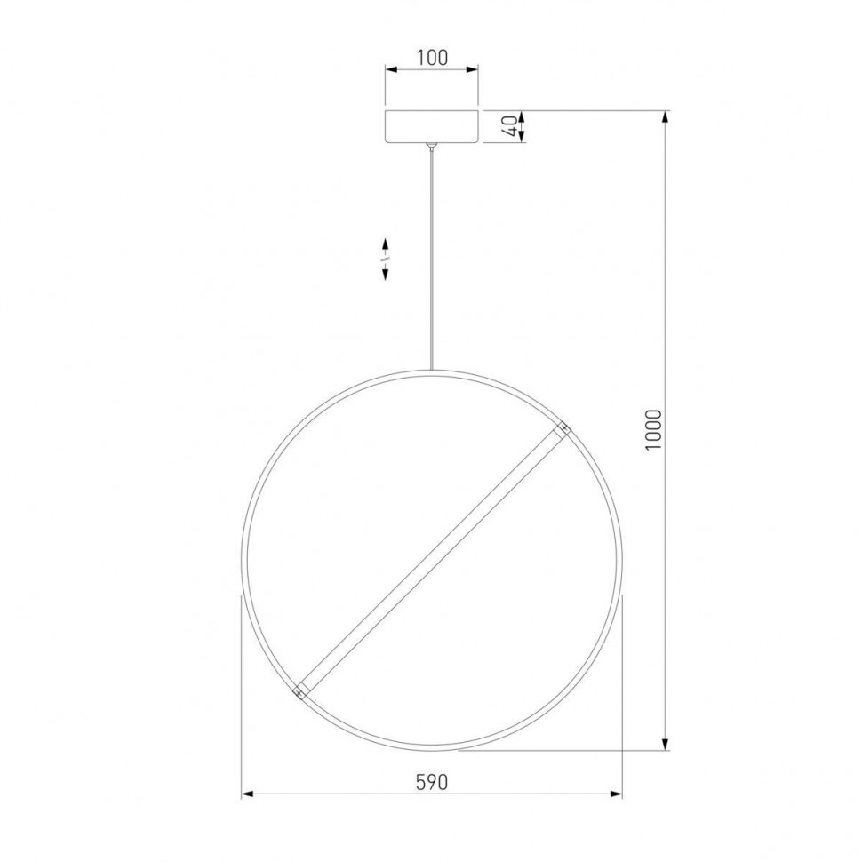 Подвесной светильник Eurosvet Element 90282/1 бронза a061418