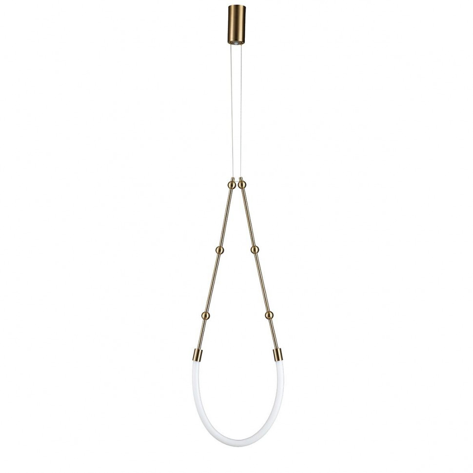 Подвесной светодиодный светильник Indigo Corda 14010/1P Brass V000062L