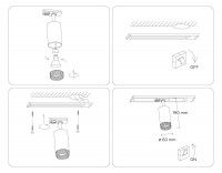 Трековый однофазный светильник Ambrella Light Track System GL5162