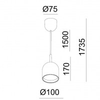 Подвесной светильник Italline DE-314 white