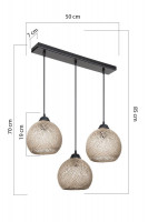 Подвесной светильник Toplight Lizbeth TL1612L-03BG