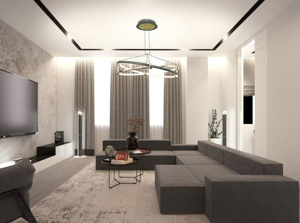 Подвесной светодиодный светильник Natali Kovaltseva Smart Нимбы High-Tech Led Lamps 82049