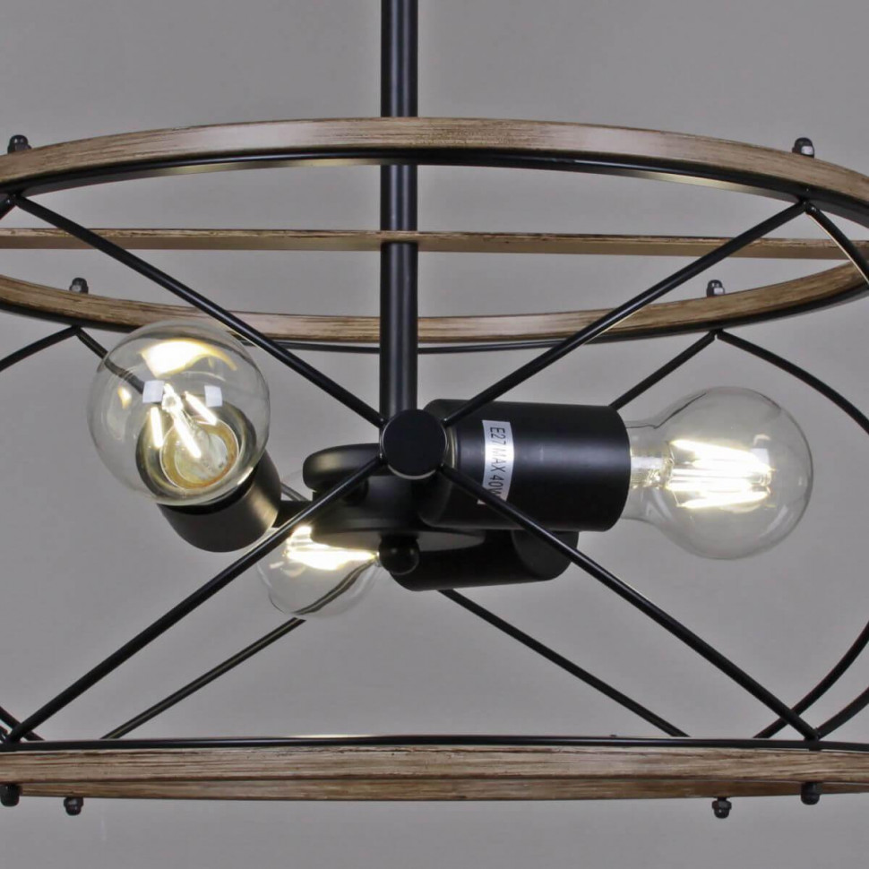 Подвесная люстра Illumico IL1008-3P-05 BK WOOD