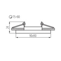 Точечный светильник Kanlux Morta CT-DTL50-SR 26718
