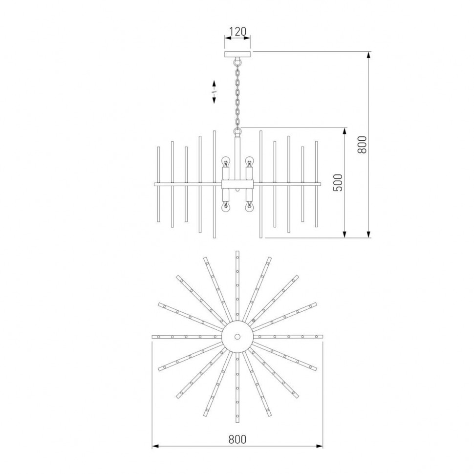 Подвесная люстра Bogates Allure 356/8 Smart a057237