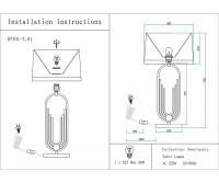Настольная лампа Kink Light Лорея 07701-T,20(01)