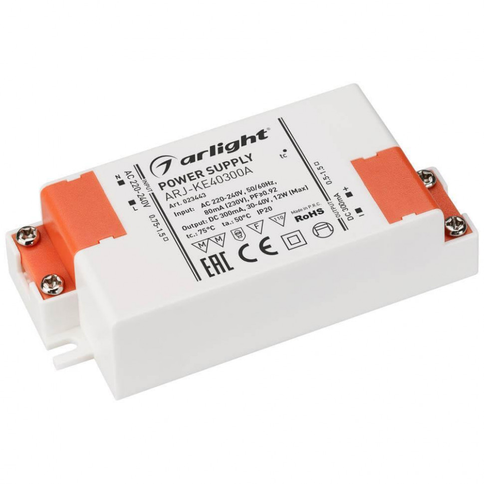 Блок питания Arlight ARJ-KE40300A (12W, 300mA, PFC) 023443