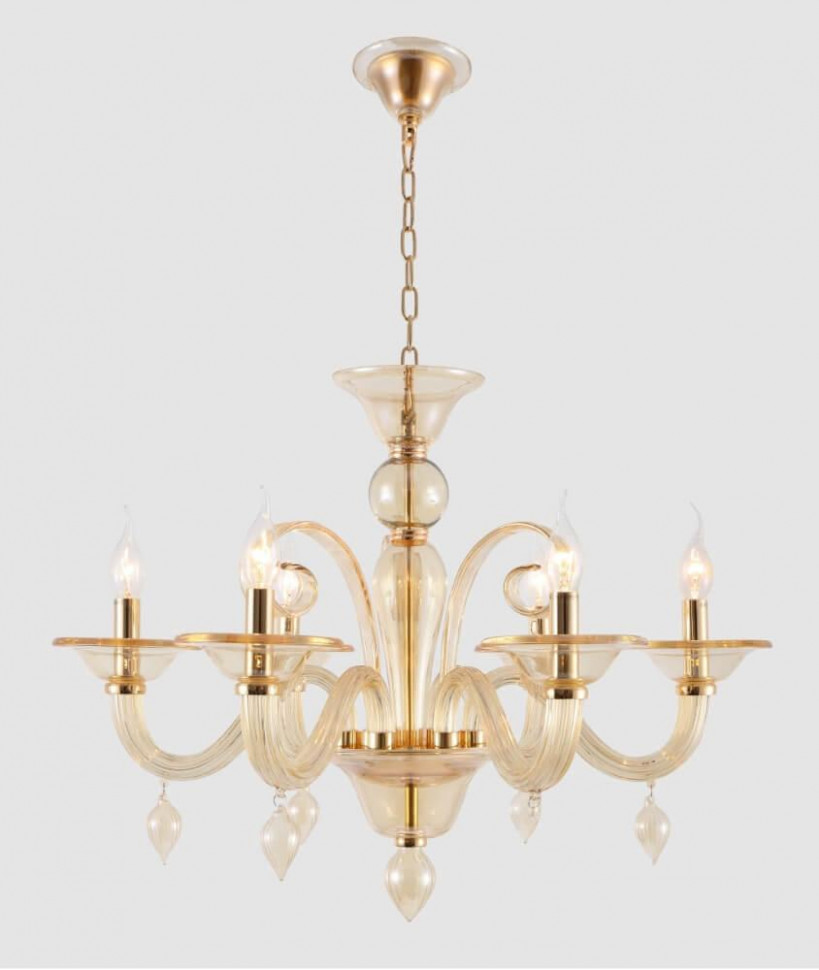 Подвесная люстра Crystal Lux Caetano SP-PL6 Amber
