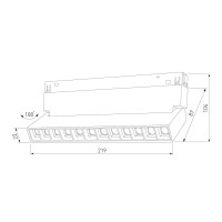 Трековый магнитный светильник Elektrostandard Slim Magnetic 4690389206412 85010/01 a067370
