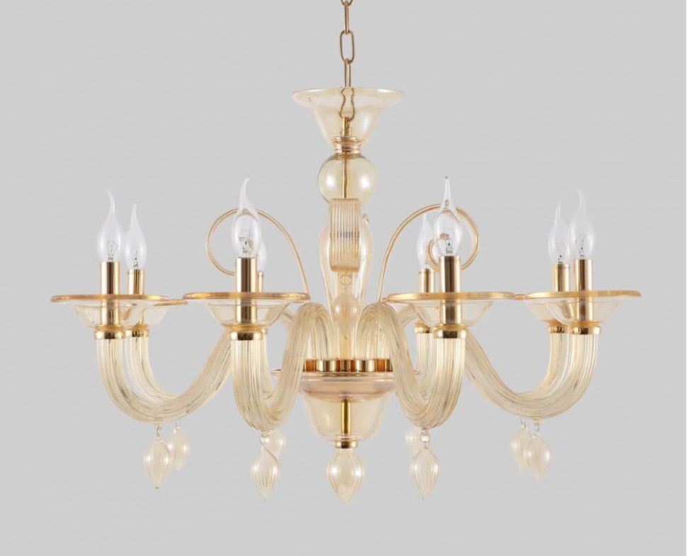 Подвесная люстра Crystal Lux Caetano SP-PL8 Amber