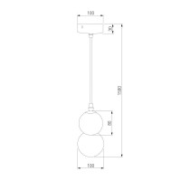 Подвесной светильник Eurosvet Polar 50250/1 LED серый a062392