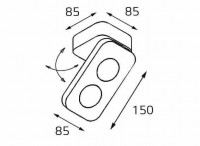 Накладной светильник ITALLINE 62AC21 BLACK