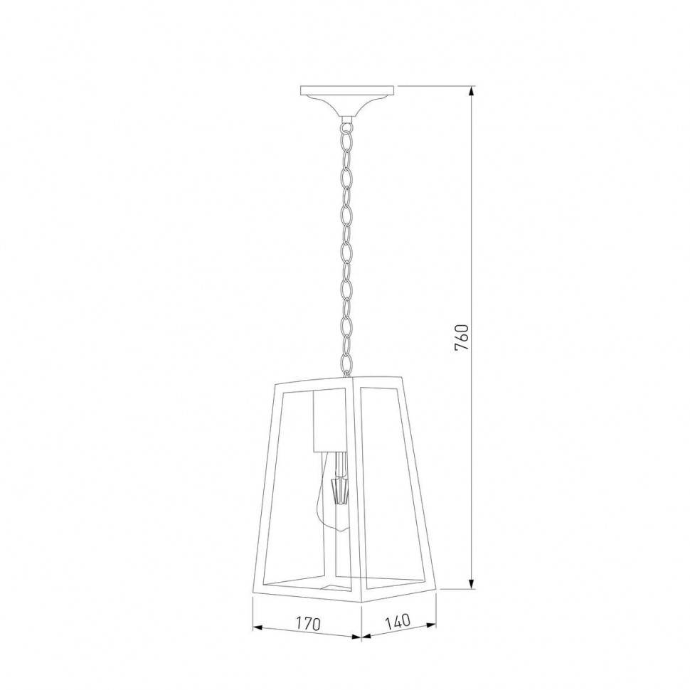 Уличный подвесной светильник Elektrostandard Germes 35152/H a058805