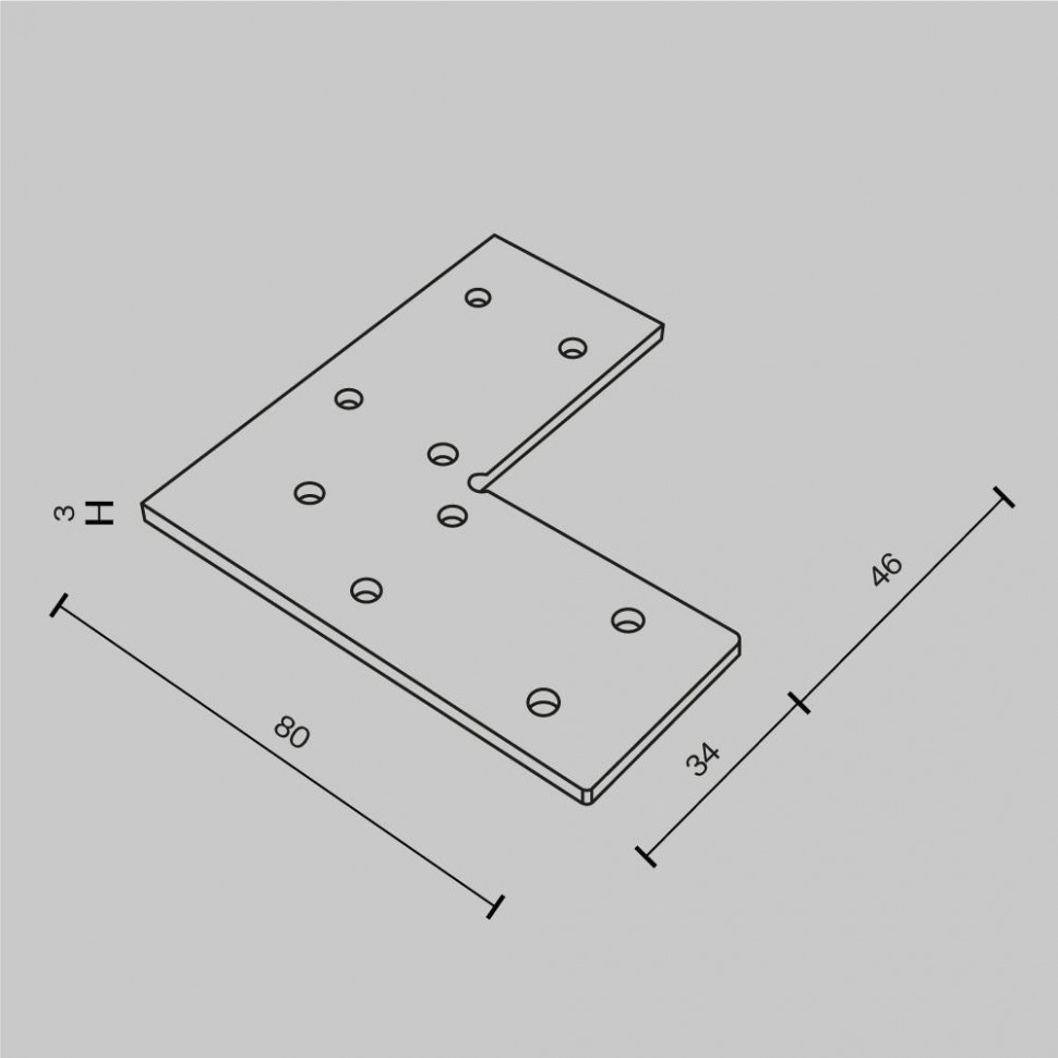 Соединитель угловой для шинопровода Maytoni Accessories for tracks Gravity TRA010CL-21