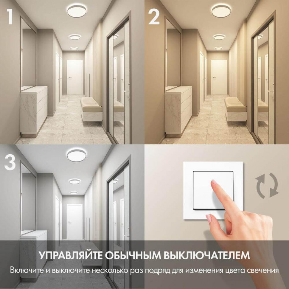 Потолочный светильник Denkirs Plato DK6511-WH