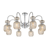 Люстра на штанге Escada Gloss 1141/8PL Chrome/Beige