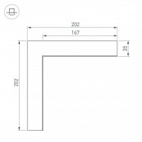Соединитель профиля Arlight SL-LINIA 030124