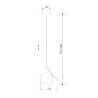 Подвесной светильник Eurosvet Shape 50213/1 хром