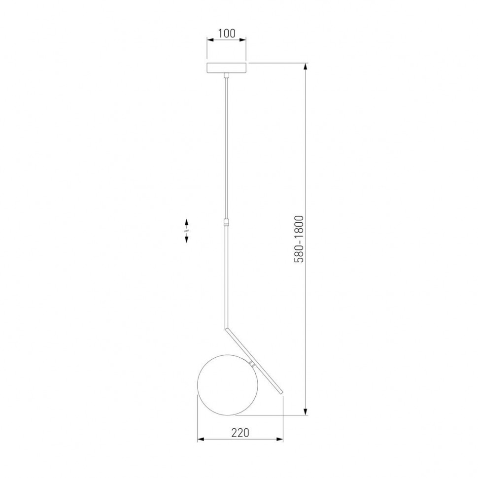 Подвесной светильник Eurosvet Shape 50213/1 хром