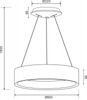 Подвесной светодиодный светильник Deko-Light Sculptoris 342185
