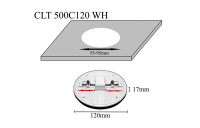Встраиваемый светильник Crystal Lux CLT 500C120 WH 3000K