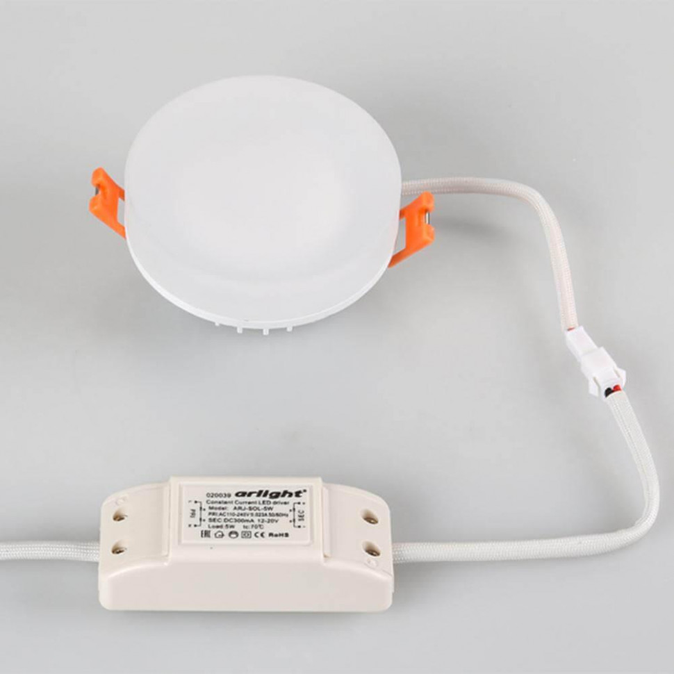 Встраиваемый светильник Arlight LTD-80R-Opal-Roll 5W Day White 020808