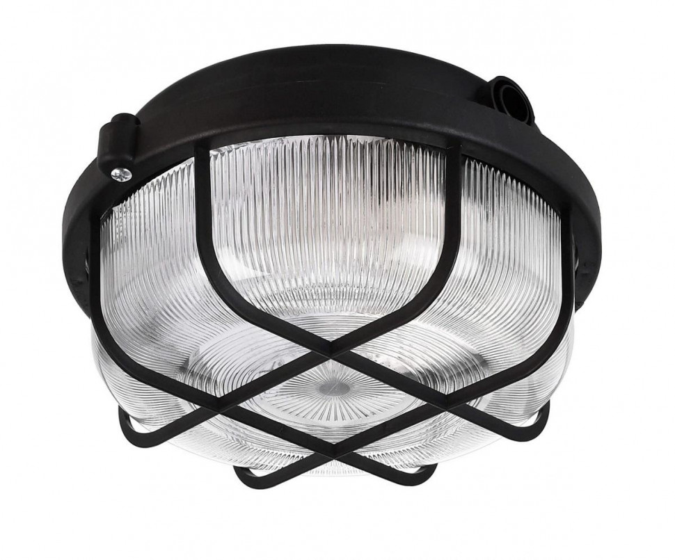 Уличный настенный светильник Deko-Light Syrma Round Black 401015