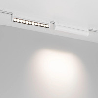 Трековый магнитный светильник Arlight MAG-VIBE-LASER-TURN-L209-12W Day4000 (WH, 24 deg, 48V) 044429