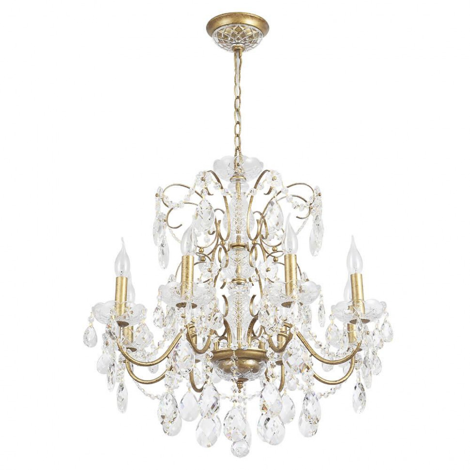 Подвесная люстра Crystal Lux ODELIS SP8 GOLD
