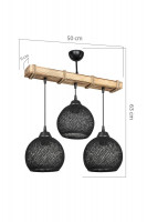 Подвесной светильник Toplight Lydia TL1614L-03BW