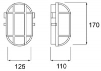 Уличный настенный светильник Deko-Light Syrma Oval White 401011