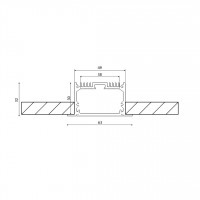 Профиль встраиваемый DesignLed LE.6332-R 010358