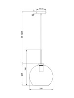 Подвесной светильник Freya Bravis FR8006PL-01BS