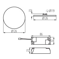 Встраиваемый светильник Kanlux Arel Led DO 10W-NW 29584