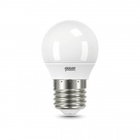 Лампа cветодиодная Gauss E27 6W 4100K шар матовый 53226T
